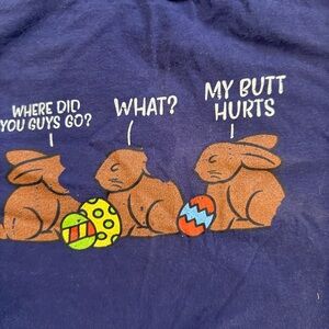 Funny Bunny Easter egg Graphic T-Shirt